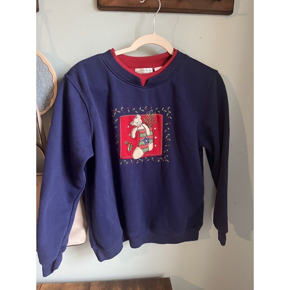 Vintage Top Shenanigans Christmas Sweatshirt Size Small
